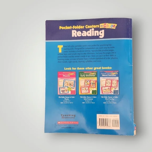 Scholastic pocket-folder centers in color reading home school - Picture 2 of 13